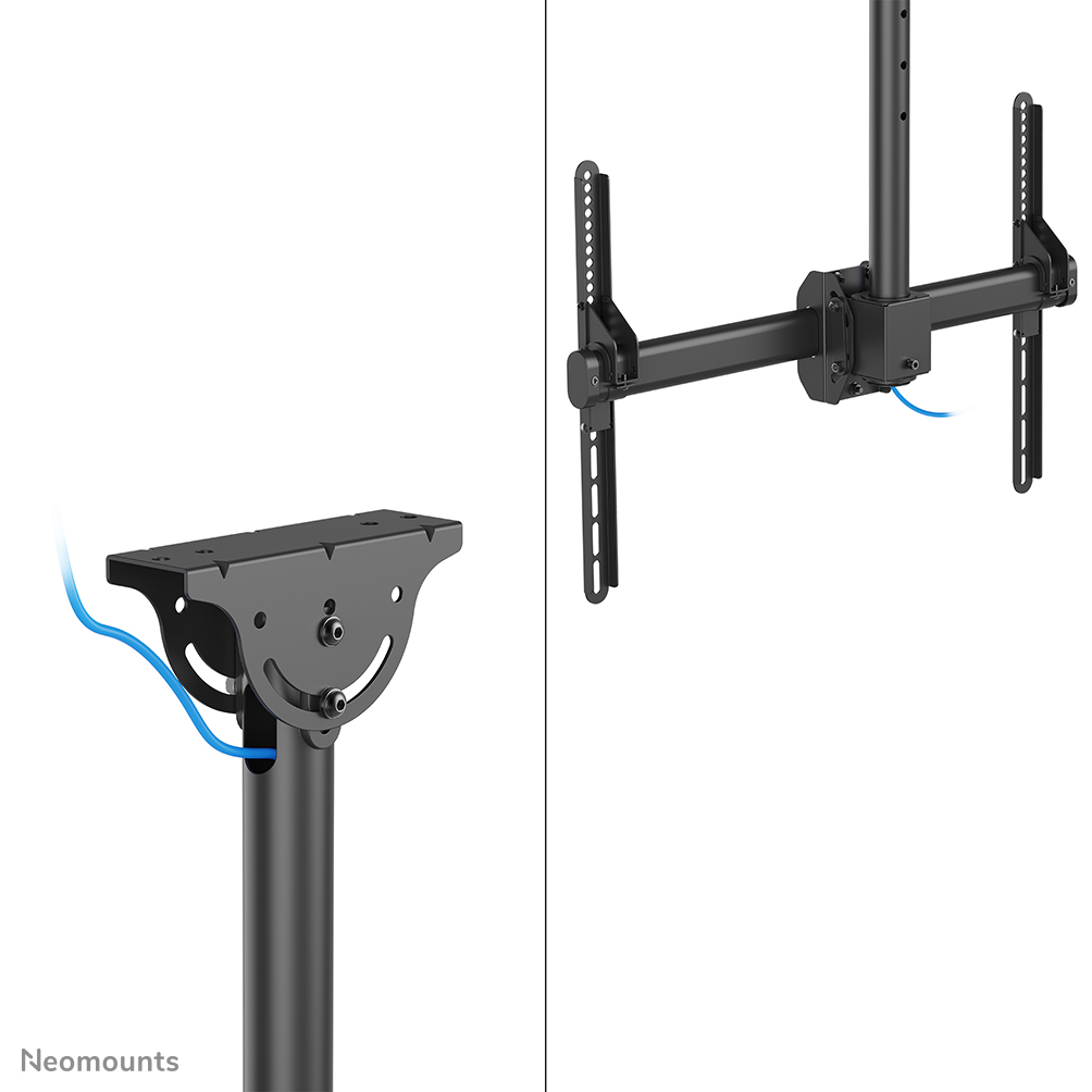 Neomounts CL35-440BL16XL Soporte de techo para monitor/TV 37-70" - alt. 250-300 cm